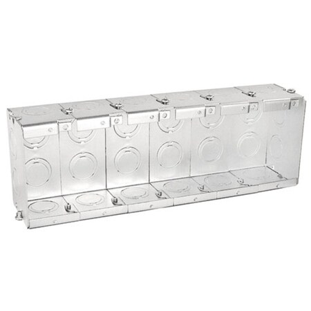 Southwire Gangable Masonry Box, Six Gang, 2-1/2 in. Deep TB-625-G